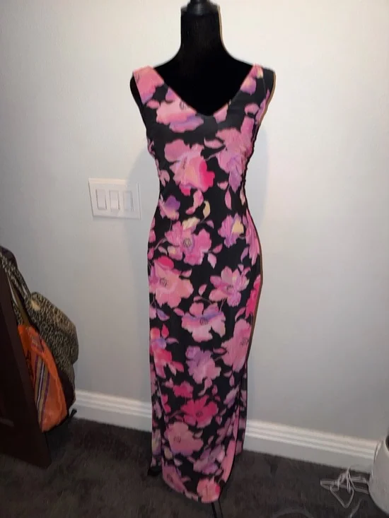 AFRM Los Angeles Pink Marble Bloom Maxi - Picture 2 of 7